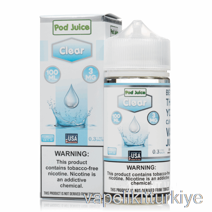 Vape Türkiye Clear - Bakla Suyu - 100ml 3mg